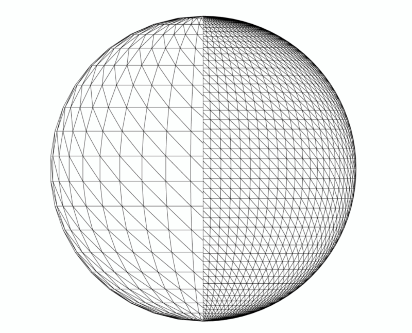 STL-Dateien beschreiben 3D-Oberflächen als Dreiecksnetz – je feiner das Netz, desto glatter die Oberfläche.